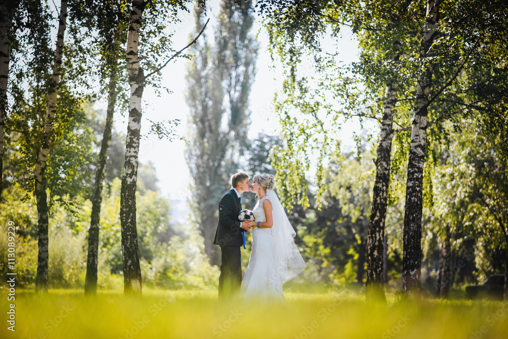 Beautiful wedding couple is enjoying wedding Beautiful wedding couple is enjoying wedding