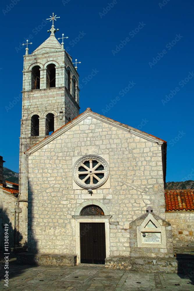 Montenegro church monastery summer shot Montenegro church monastery summer shot