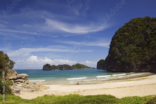 Gota beach, Camarines Sur, Caramoan National Park, Bicol Province, southeast Luzon, Philippines photo