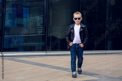 baby boy 7 - 8 years in sunglasses
