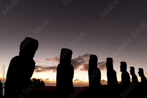 Ahu Akivi, Rapa Nui (Easter Island), Chile