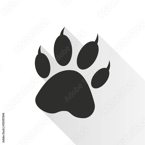 Paw - vector icon.