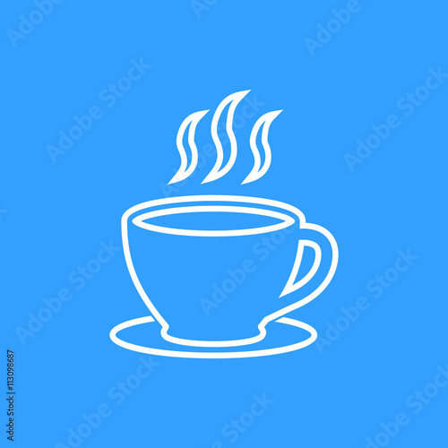 Coffee cup - vector icon.