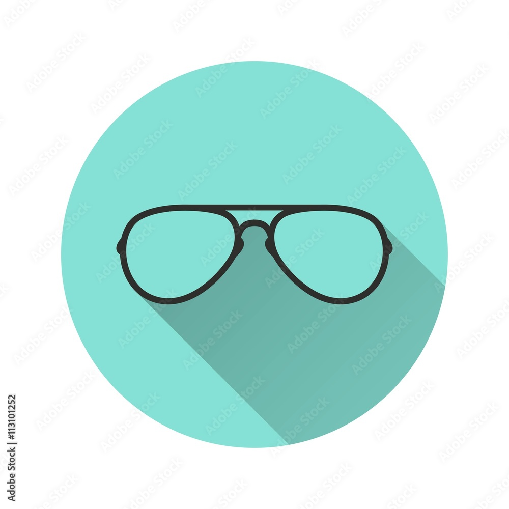 Glasses - vector icon