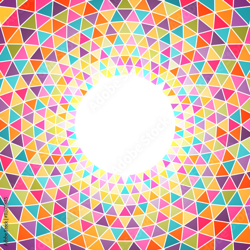 Abstract colorful triangle background with place for your content