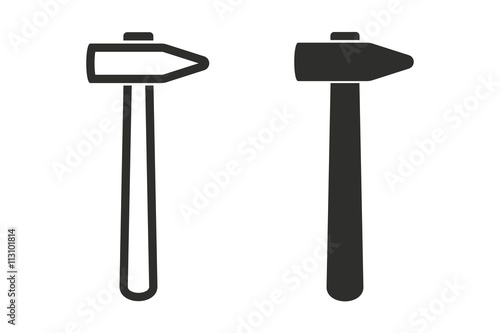 Hammer - vector icon.