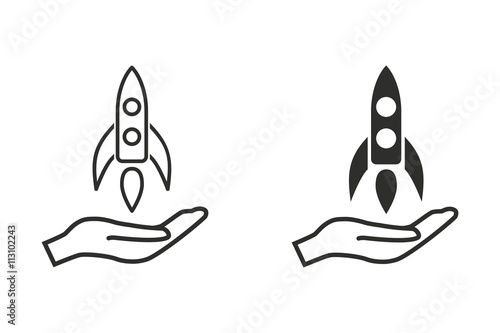 Start up - vector icon.