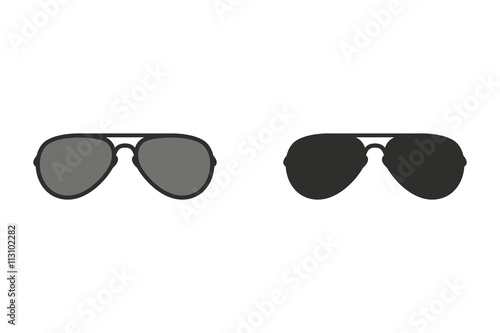 Sunglasses - vector icon.
