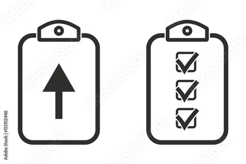 Clipboard - vector icon.