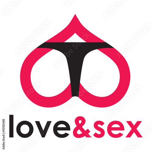 Sex shop logo - butt