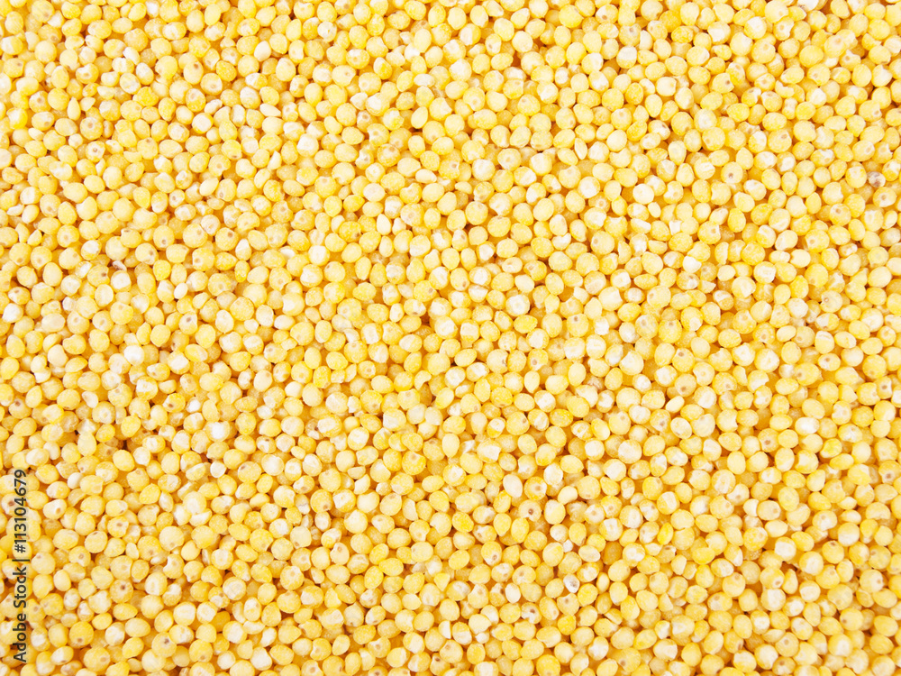 Millet seeds textured background Millet seeds textured background