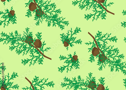 seamless pattern of cypress