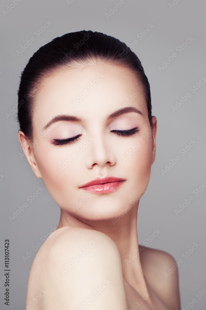 Fototapeta premium Skincare and Spa. Healthy Woman with Pure Skin