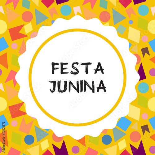 Bright vector illustrationfor the Festa Junina Brazil Festival.