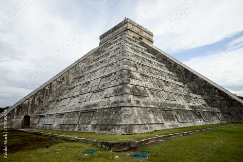 Kukulkan Pyramid, Mesoamerican step pyramid nicknamed El Castillo, Chichen Itza, Yucatan, Mexico photo