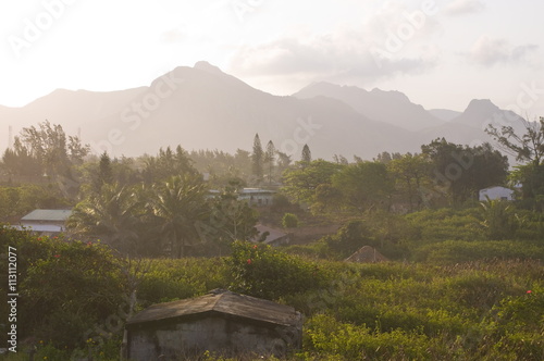 Fort Dauphin (Taolagnaro) at sunset, Madagascar photo