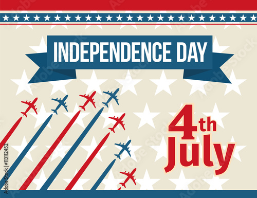 Fotografia, Obraz Independence day 4 th july