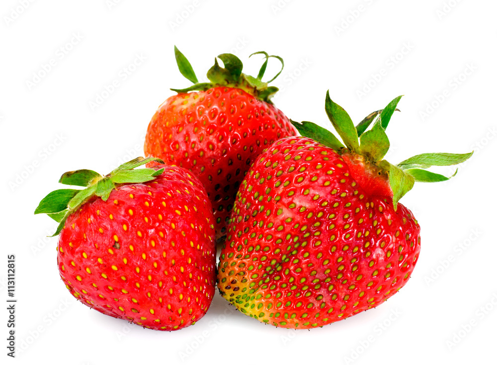 Tasty Sweet Strawberry Isolated on White Background Tasty Sweet Strawberry Isolated on White Background
