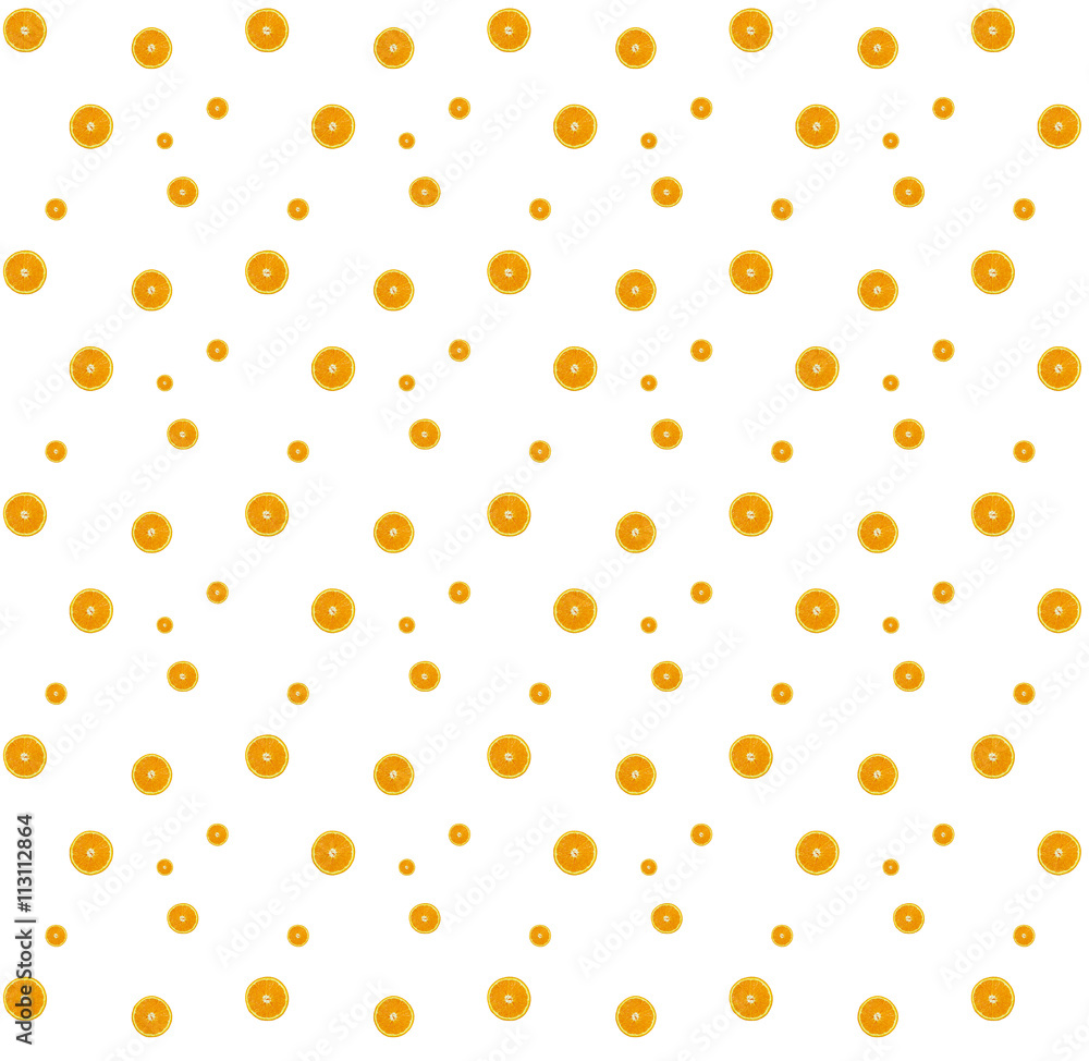 Fresh and vibrant oranges pattern on a white for cases, skins and prints Fresh and vibrant oranges pattern on a white for cases, skins and prints