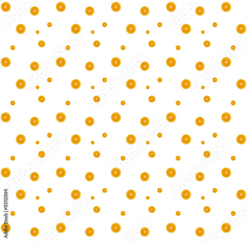 Fresh and vibrant oranges pattern on a white for cases, skins and prints
