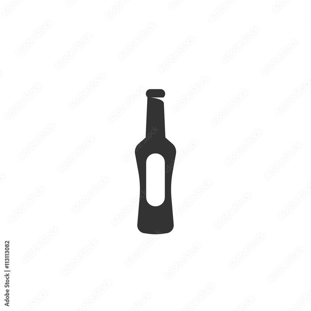Bottle Icon. Vector logo on white background Bottle Icon. Vector logo on white background
