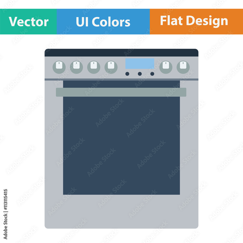 Kitchen main stove unit icon Kitchen main stove unit icon