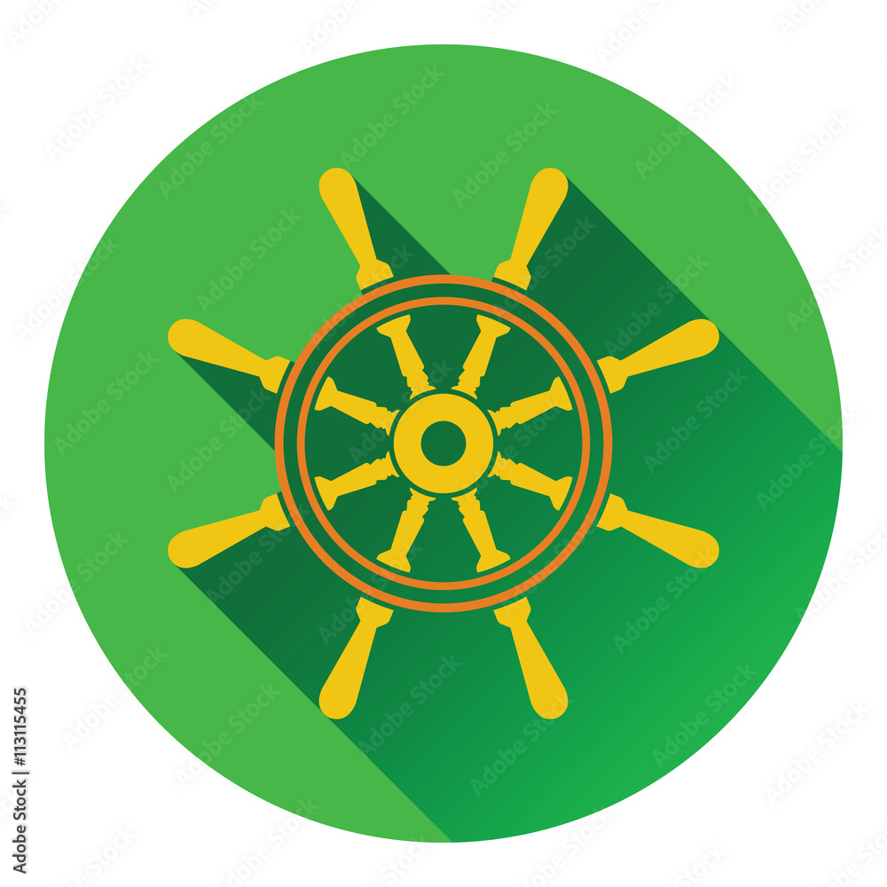 Obraz premium Icon of steering wheel