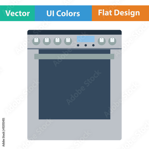 Kitchen main stove unit icon