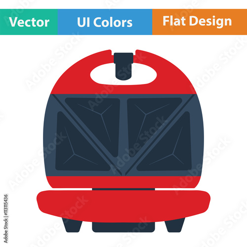 Kitchen sandwich maker icon