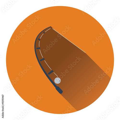 Icon of curved fishing tackle