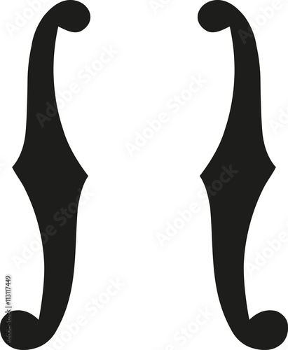 Violin f hole