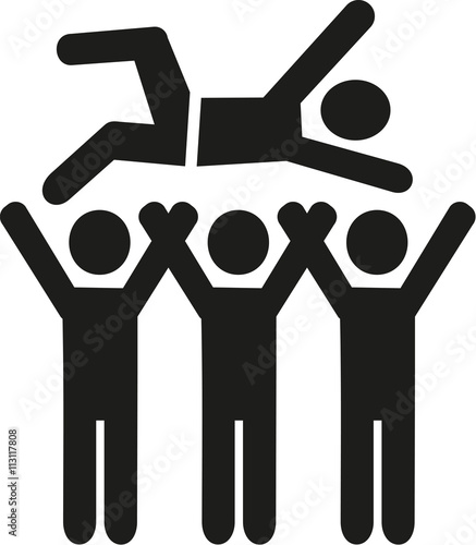 Stage diving pictogram