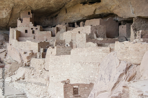 Bilde på lerret Cliff Palace, ancient puebloan village of houses and dwellings in Mesa Verde Nat