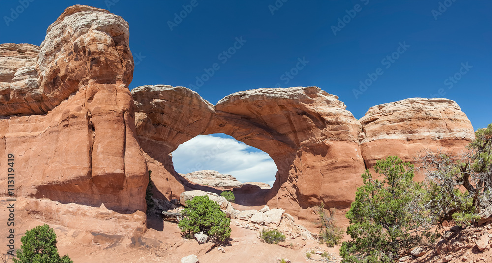 Broken Arch in Arches National Park, Utah,  USA