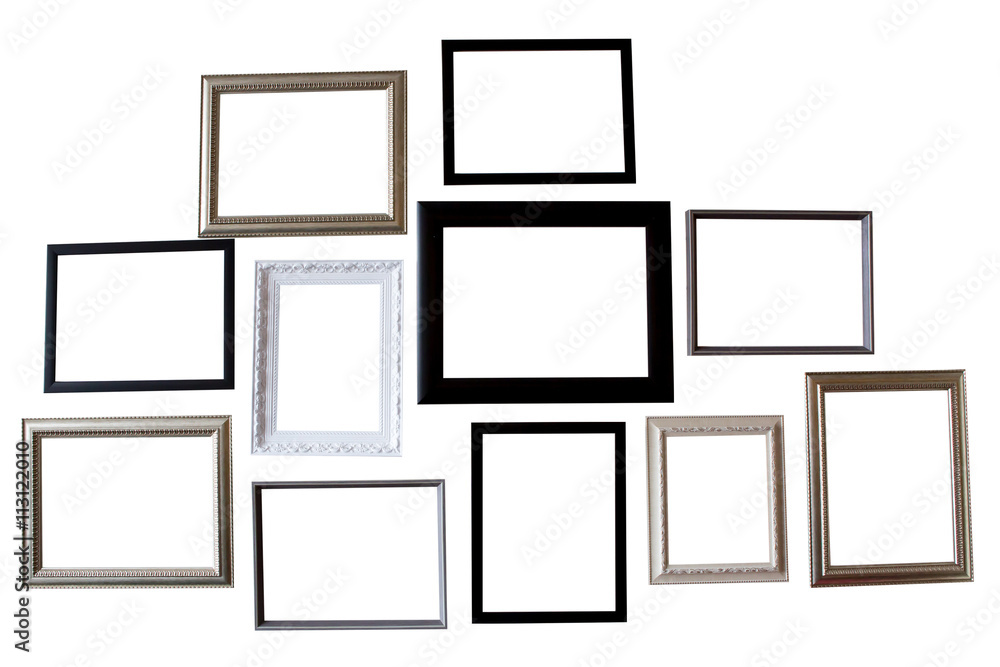 Wood frame isolated on white Wood frame isolated on white