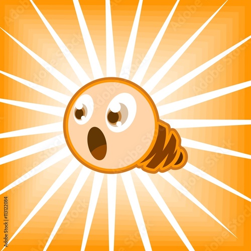 Cartoon Lightbulb Character 6