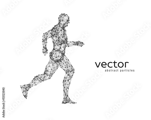 Vector illustration of running man. © julvil