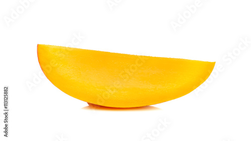 Ripe mango isolated on the white background