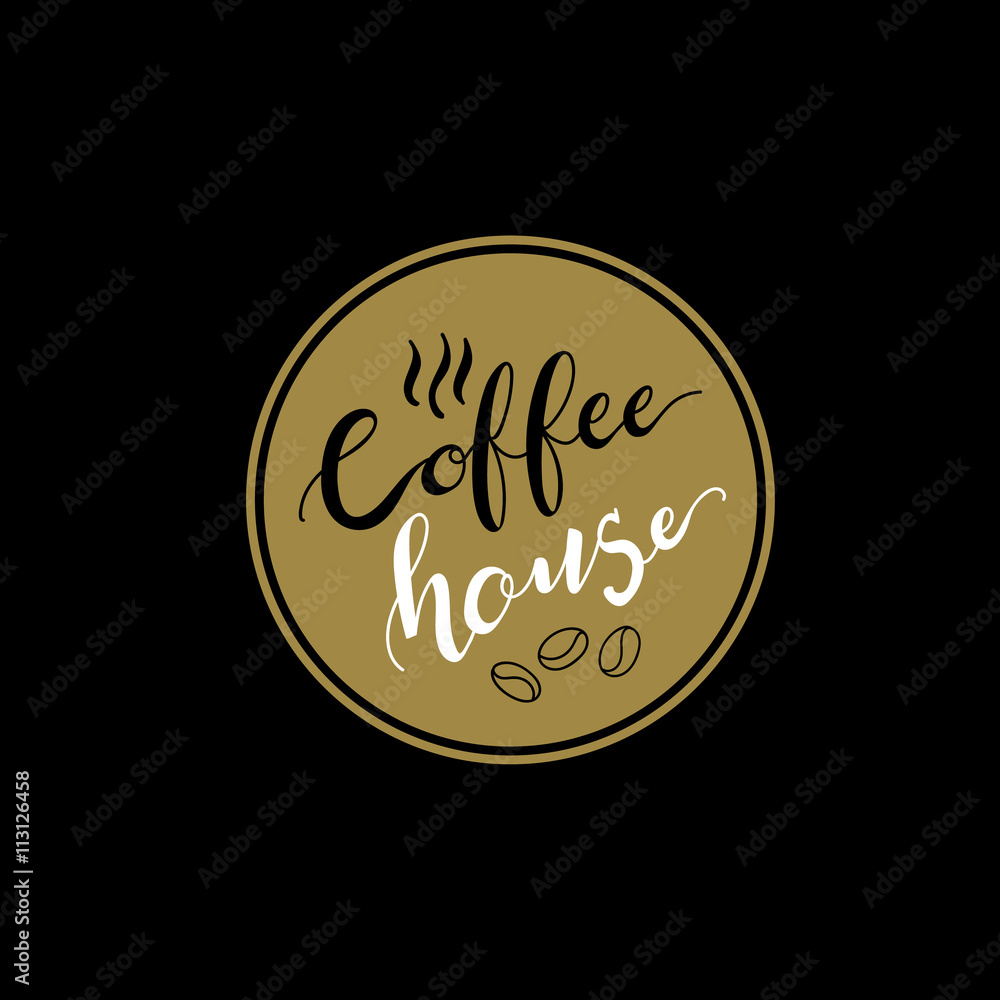 Cafe and coffee shop logo vector logo template. hand drawing logo. Cafe and coffee shop logo vector logo template. hand drawing logo.