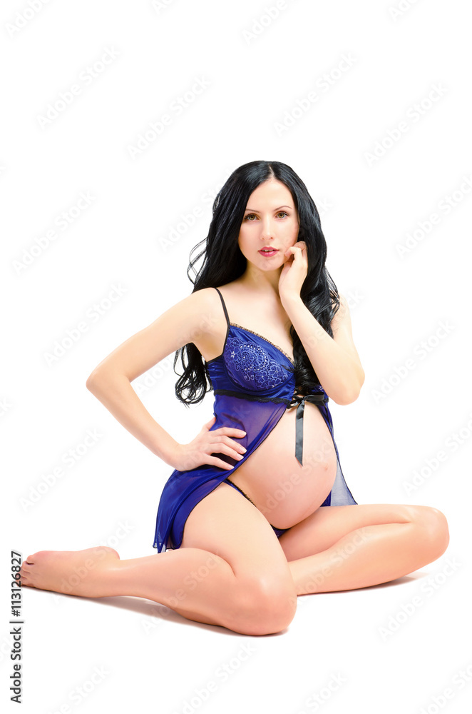 Beautiful sexy young pregnant woman foto de Stock | Adobe Stock