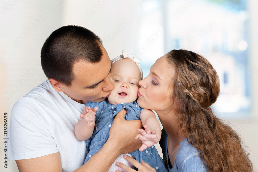 happy young family happy young family