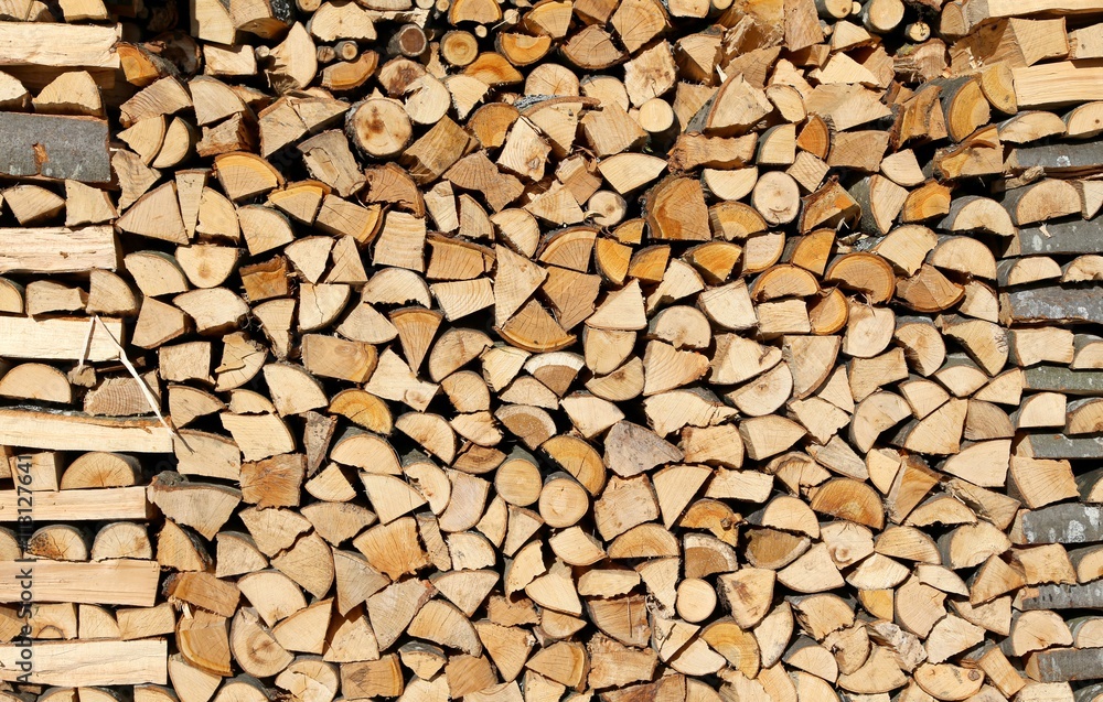 logs and timbers of a woodpile in the Woodshed logs and timbers of a woodpile in the Woodshed