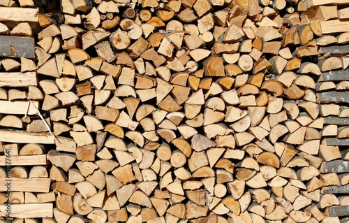 logs and timbers of a woodpile in the Woodshed