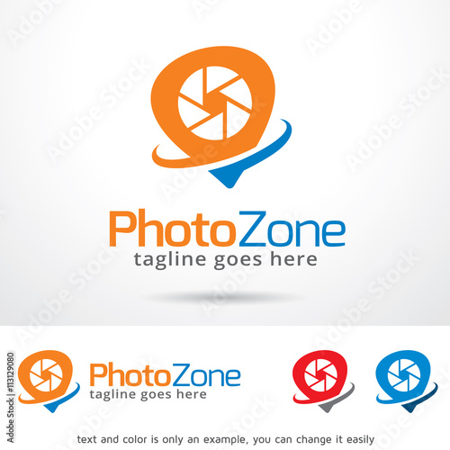 Photo Zone Logo Template Design Vector
