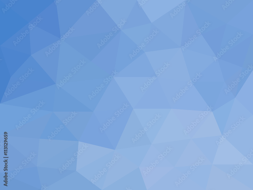 Obraz premium Deep ocean - beautiful blue marine abstract mosaic polygonal background