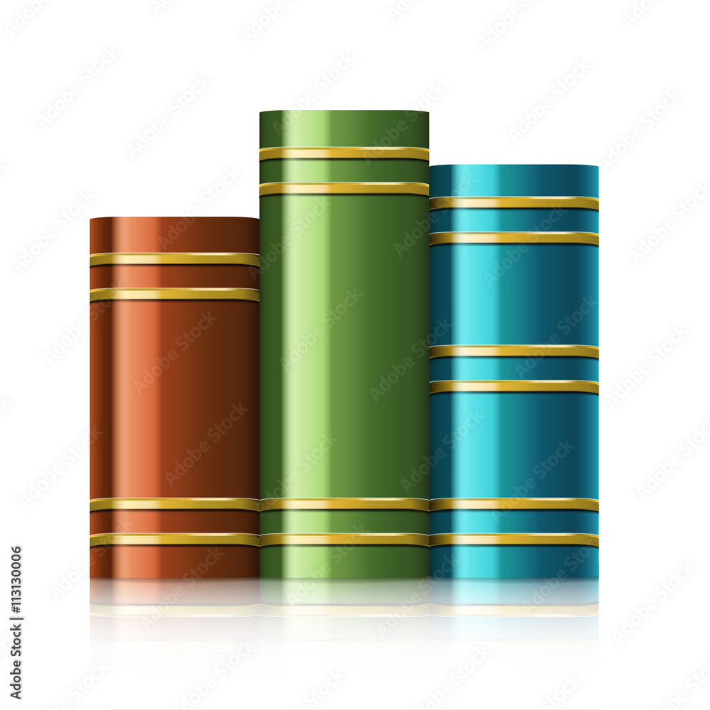 Stack of multi colored books Stack of multi colored books