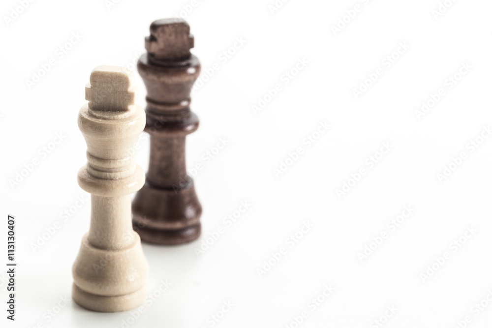 Chess figure isolated on the white background Chess figure isolated on the white background
