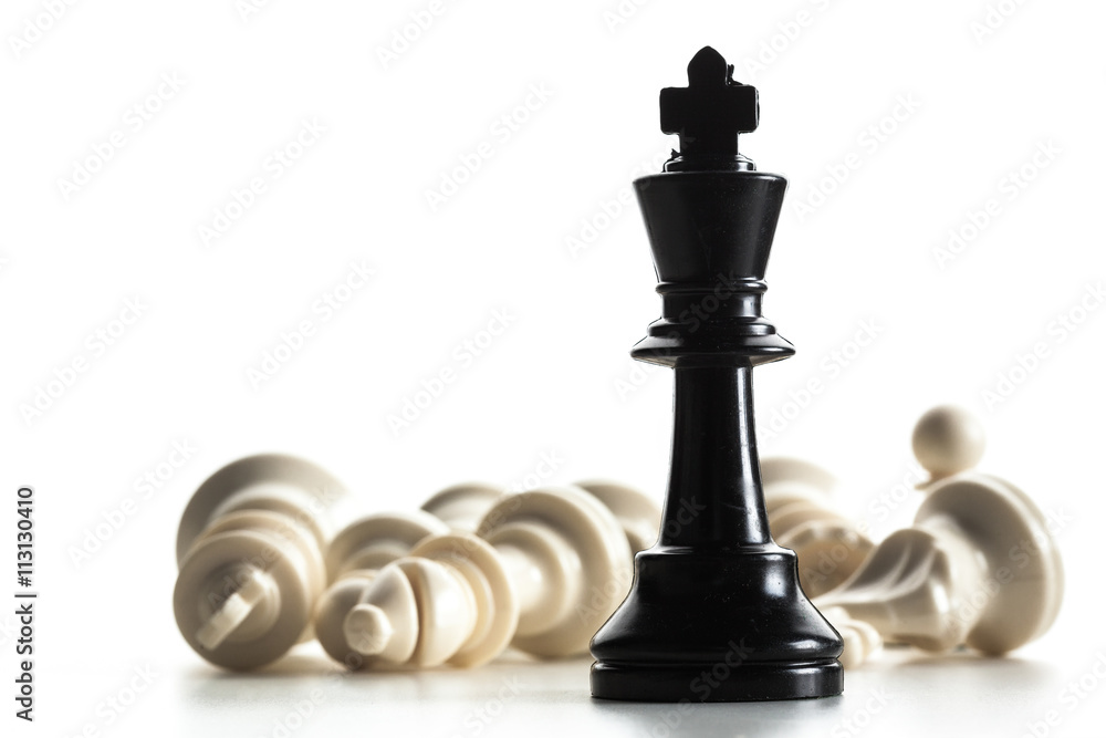 Fotografie Chess figure isolated on the white background