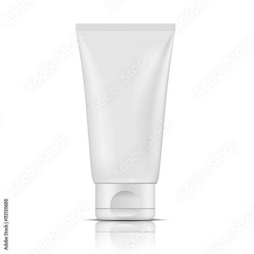 Blank white tube design mockup