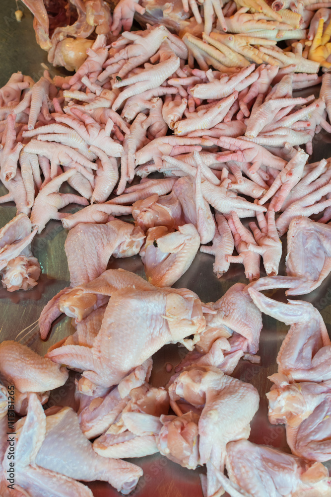 Thai street food, fresh chicken Thai street food, fresh chicken